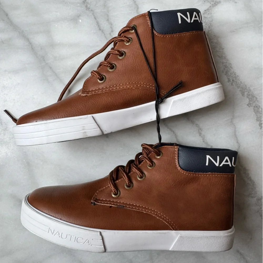 Nautica Little Boys Wharf Harbour Padded Collar High-top Sneakers